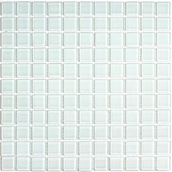 White glass 25x25 мм