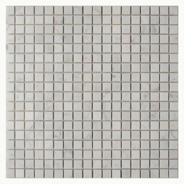Bianco Carrara Pol. 15x15 мозаика