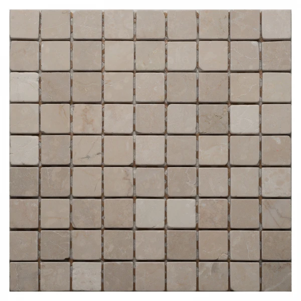 Botticino Tum. 15х15х4 мм. мозаика