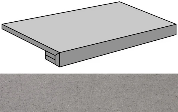 Lava Antracita Lappato Gradone Rec-60 Ступени