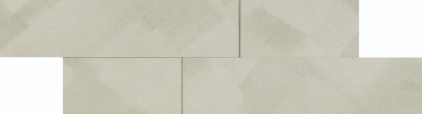 Aluminum White Spazzolato Mosaico Brick Декор