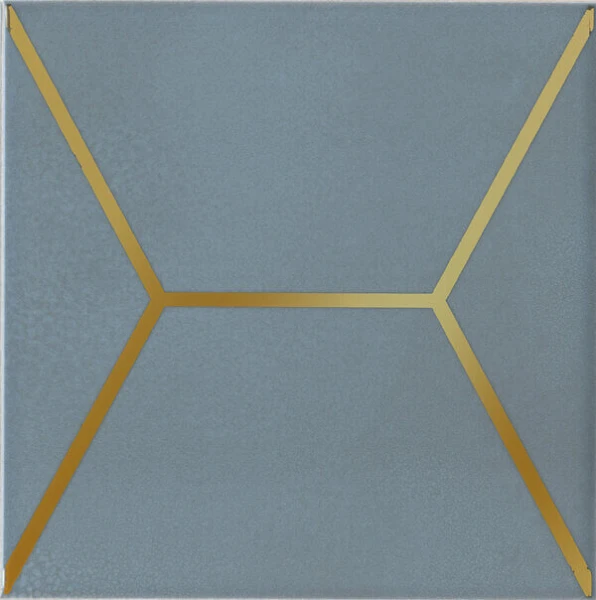 Декор Витраж голубой