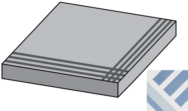 Encaustic Cross Dec Lap Gradone Ang Ступени