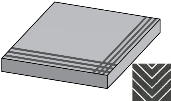 Encaustic Coal Dec Lap Gradone Ang Ступени