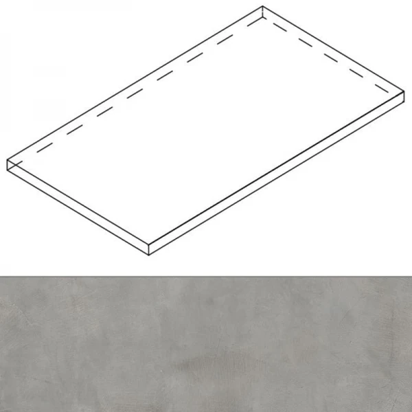 Luce Ang.Top Sx Acciaio Ret ступень