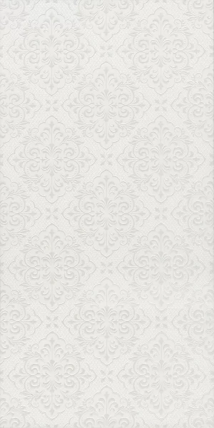 Флориан белая матовая структура обрезная настенная плитка