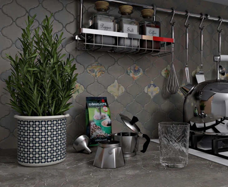 Плитка для ванной Kerama Marazzi Арабески котто