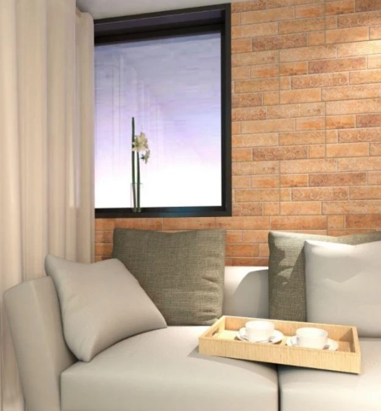 Плитка для кухни Belani (Beryoza Ceramica) Брик коричневый