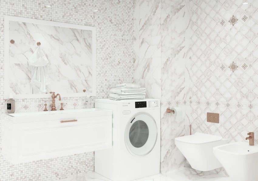 Плитка для ванной Global Tile Calacatta Gold