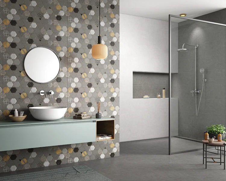 Плитка для ванной Gravita Cemento