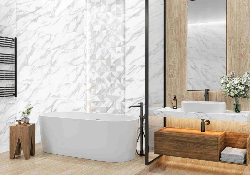 Плитка для ванной Alma Ceramica Iceberg