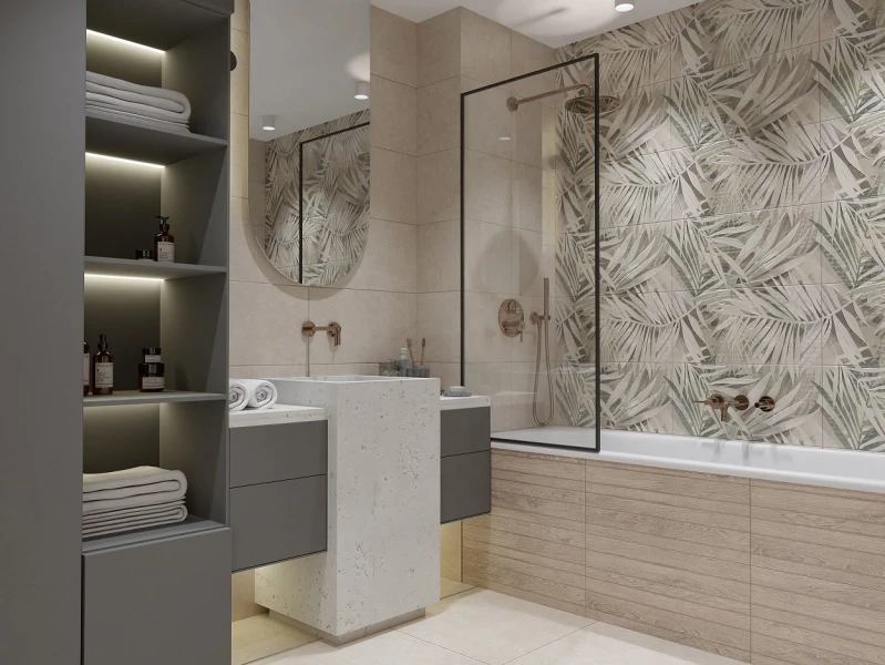 Плитка для ванной Azori Desert