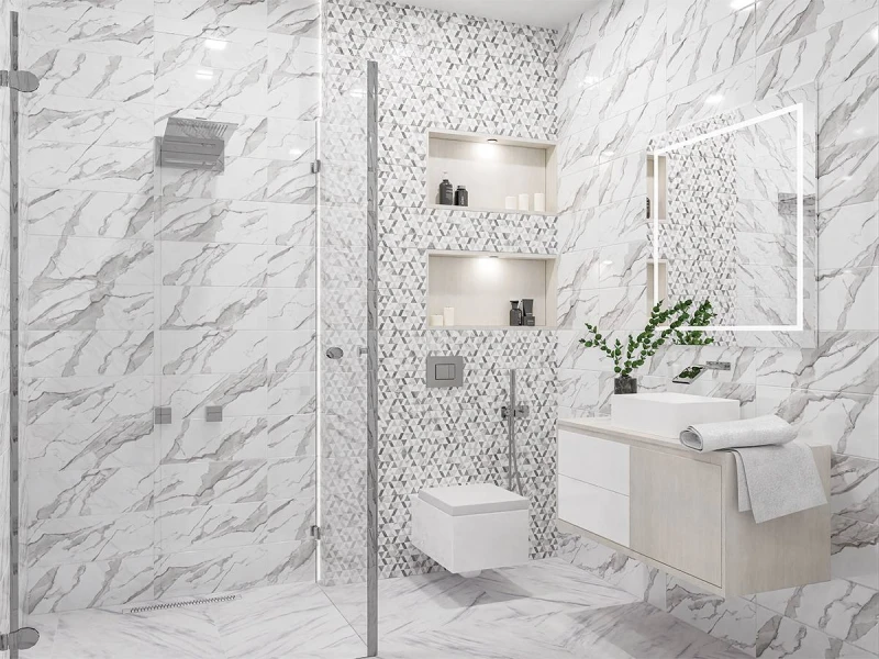 Плитка для ванной Azori Polar