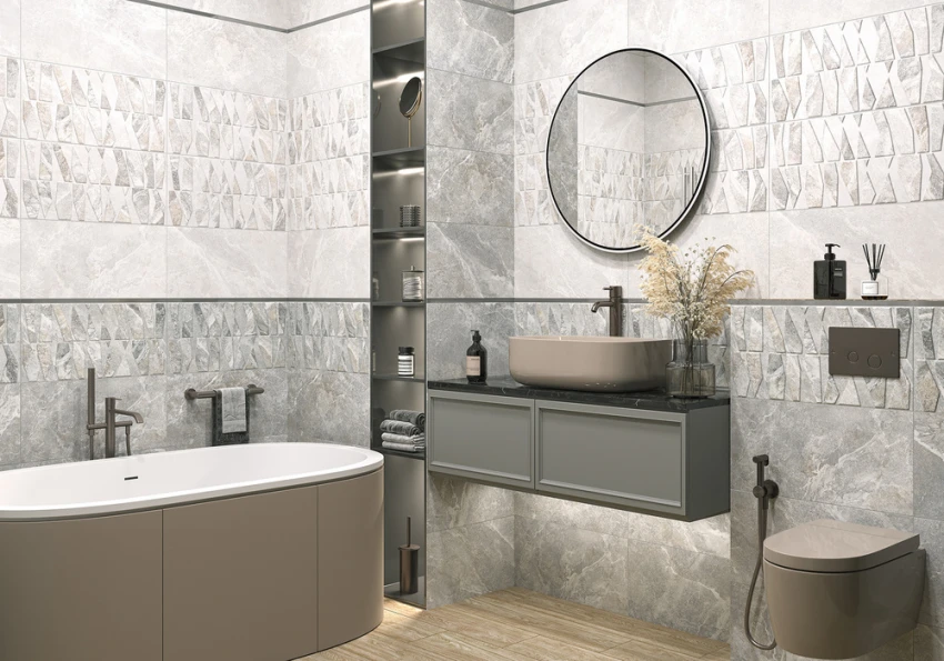 Плитка для ванной Alma Ceramica Persey