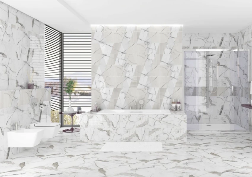 Плитка для ванной Керлайф Arabescato