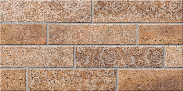 Декор Брик 1 коричневый