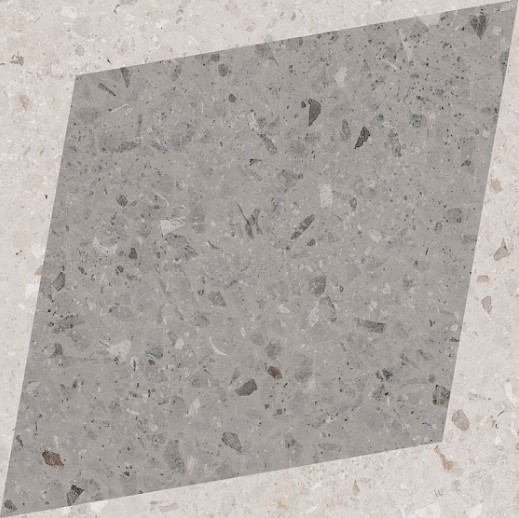 Natural Drops Rhombus Decor Grey керамогранит