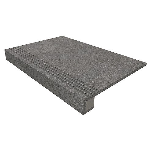 Комплект (Ступень TE04 (33x120) непол. (прямоугол. бортик) + Подступенок (14,5x120))