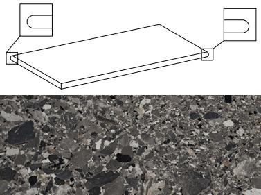 Cliff Maj.Gr.A.T.Sx Grad.Angolare Sx Toro Bord.Ret ступень