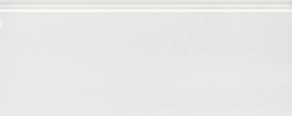 Флориан белый матовый обрезной плинтус