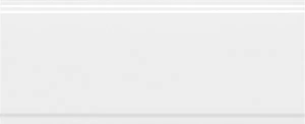 Флориан белый матовый обрезной бордюр