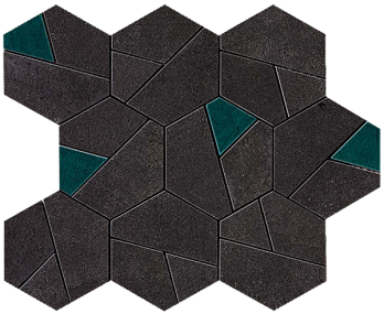 Boost Tarmac Mosaico Hex Jade мозаика