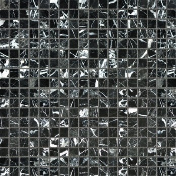 Nero Marquina Pol. 15x15х4 мм. мозаика