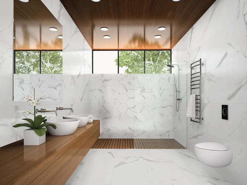 Коллекция плитки для пола ITT Ceramica White Soul Hexa