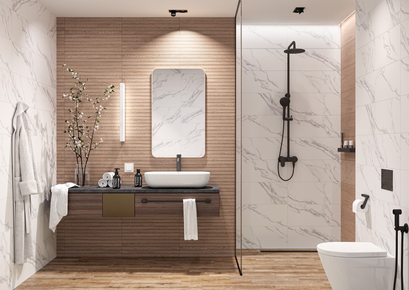 Коллекция плитки для ванной Global Tile Eco Wood