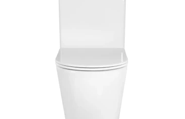 ЕВРОПА Унитаз напольный безободковый с бачком 630*390*825мм, горизонтальный выпуск, тонкое сиденье с механизмом плавного закрывания, крепеж