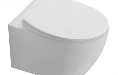 СИРИУС Унитаз подвесной TORNADO безободковый 520*360*350, тонкое сиденье с механизмом плавного закрывания, крепеж