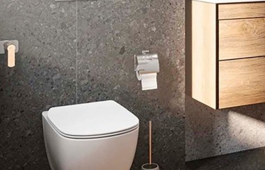 ОБЕРОН Унитаз подвесной безободковый tornado 531*360*344мм, тонкое сиденье с механизмом плавного закрывания, крепеж