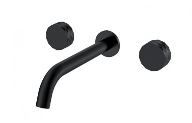 Смеситель из стены STICK DIAMOND на 3 отв. BLACK