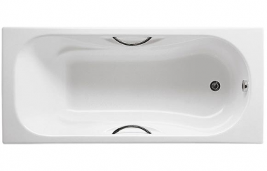 Чугунная ванна Roca Malibu 170х75 с отверстиями под ручки